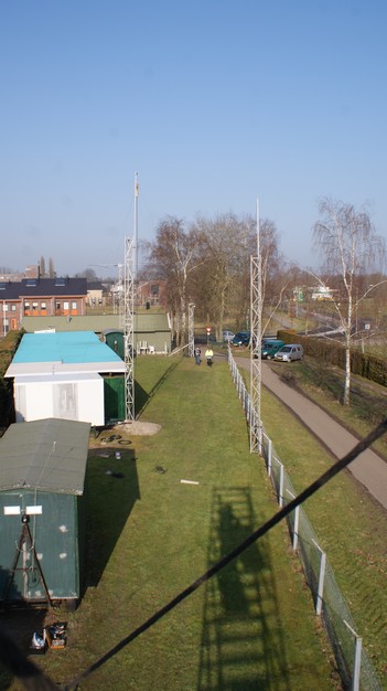 Antenne terrein vanaf de steiger.